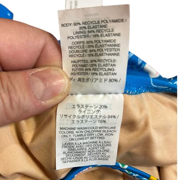 NWT J. CREW Eco Aloha Lace Back Tank One Piece Bathing Swim Suit Women's Size 14 - Picture 6 of 10